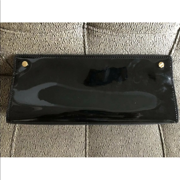 Authentic Tory Burch black patent leather clutch - Picture 5 of 7